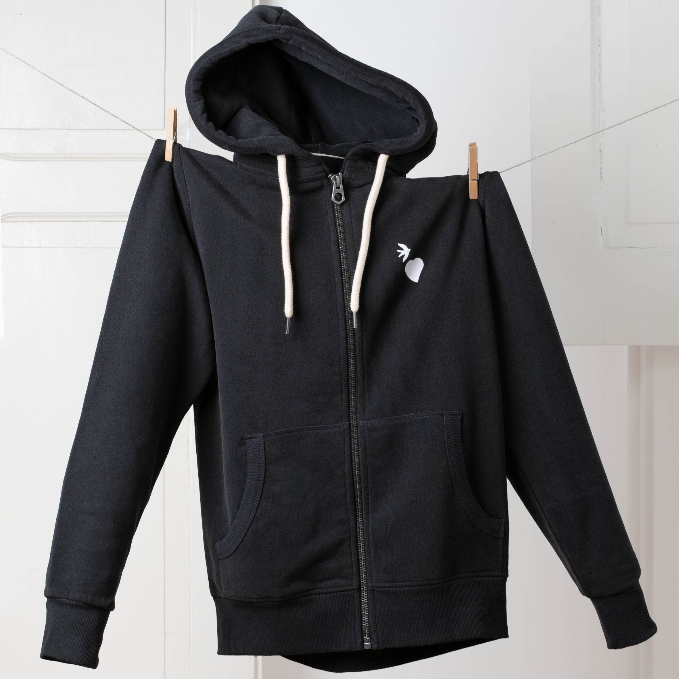 Sweat-shirt com fecho Cidade Da Luz – 100% algodão - Madelana A Janela
