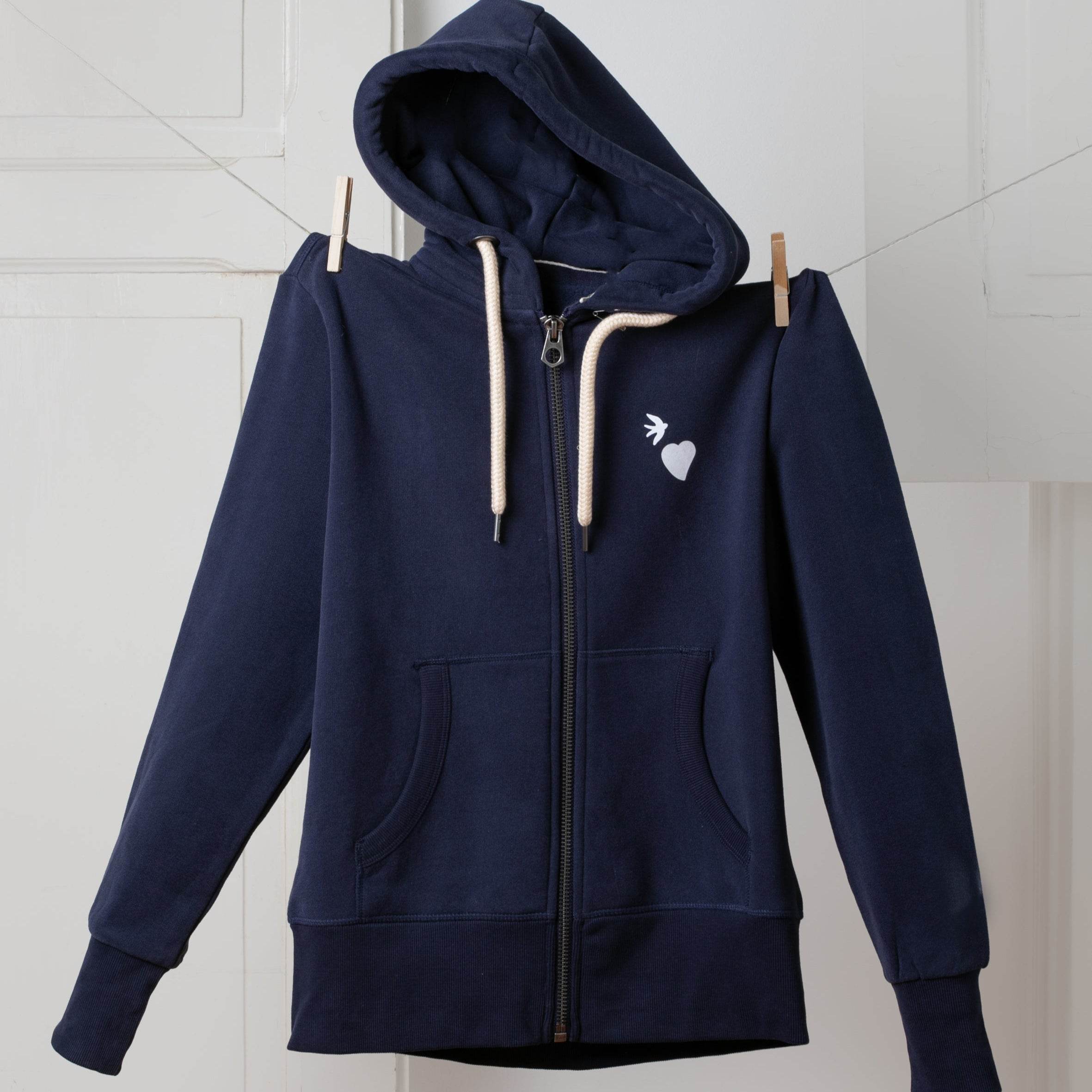 Sweat-shirt com fecho Cidade Da Luz – 100% algodão - Madelana A Janela
