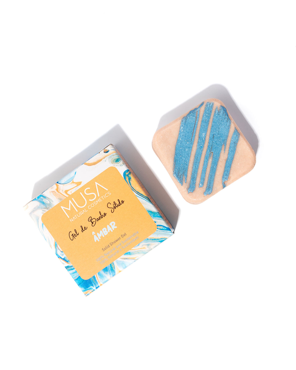 Gel de Banho Sólido Âmbar — 100% Natural e Sustentável | MUSA