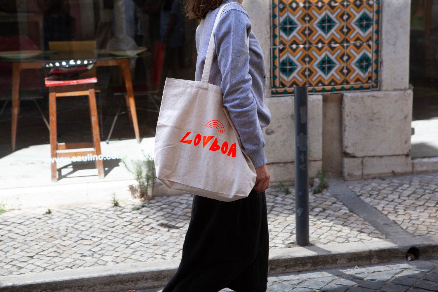 Tote Bag “LovBoa” – 100% Algodão - Madelana A Janela