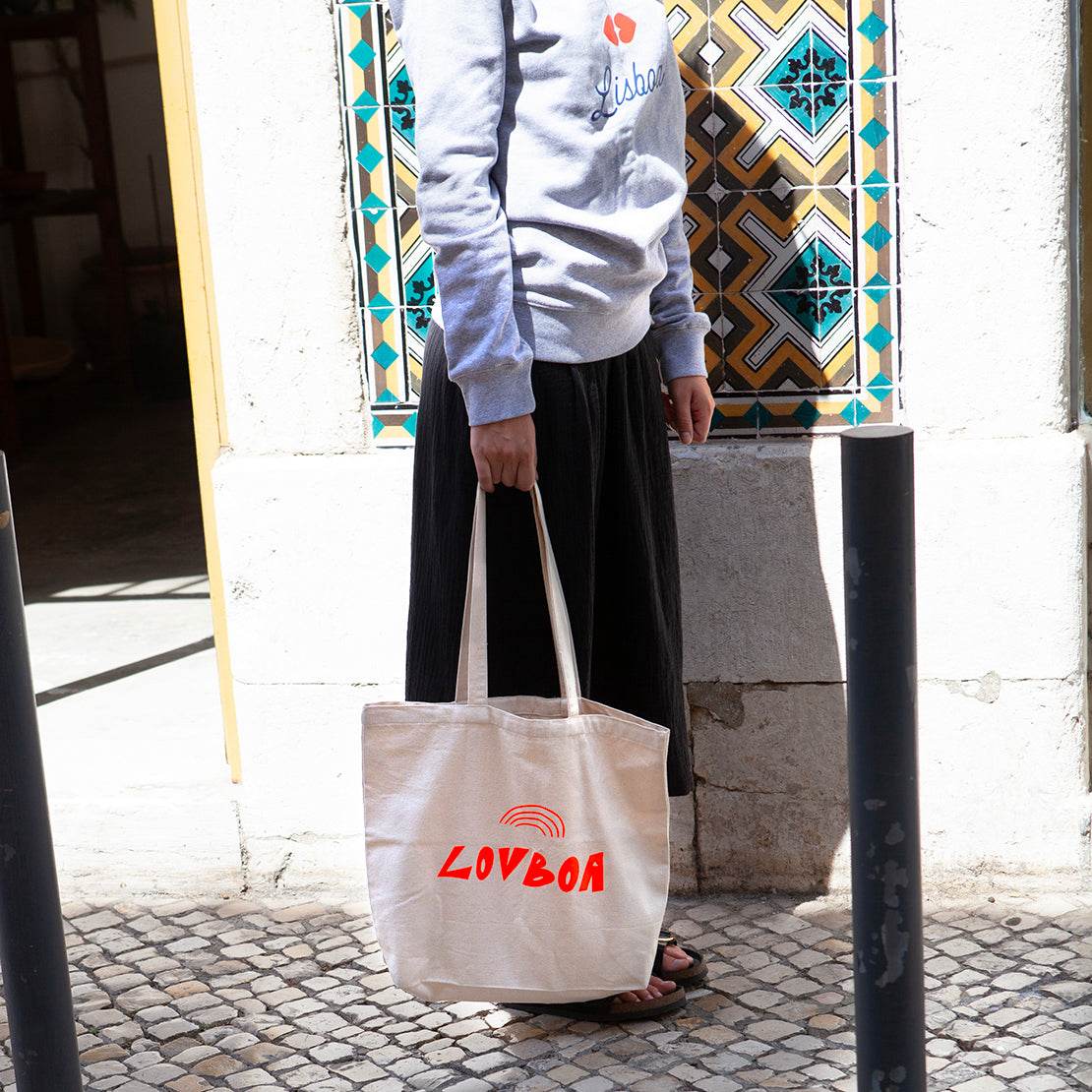 Tote Bag “LovBoa” – 100% Algodão - Madelana A Janela