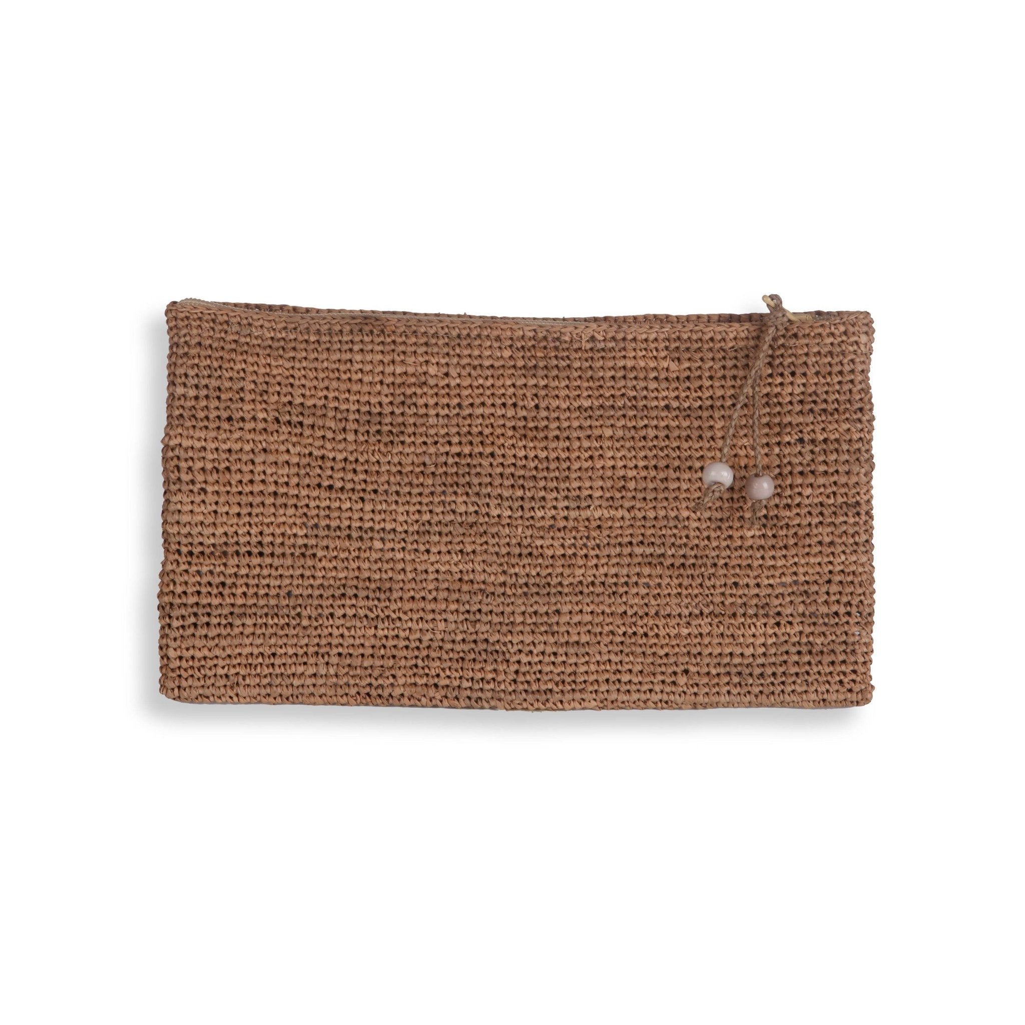 Bolsa plana de rafia LINA - Madelana A Janela