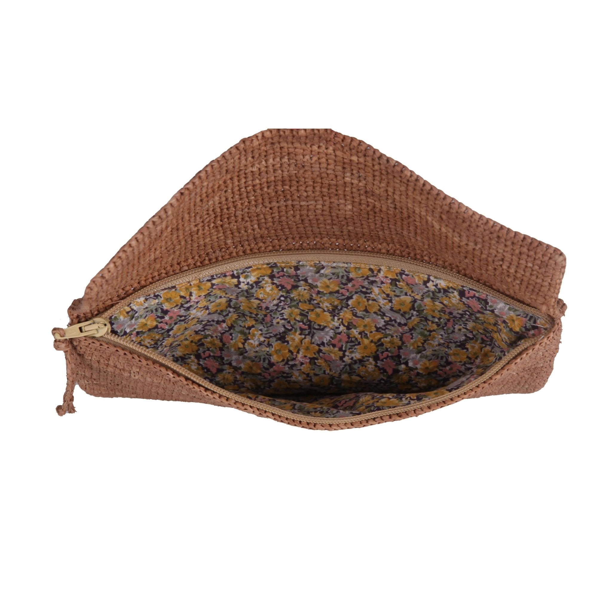 Bolsa plana em rafia LUNA - Madelana A Janela