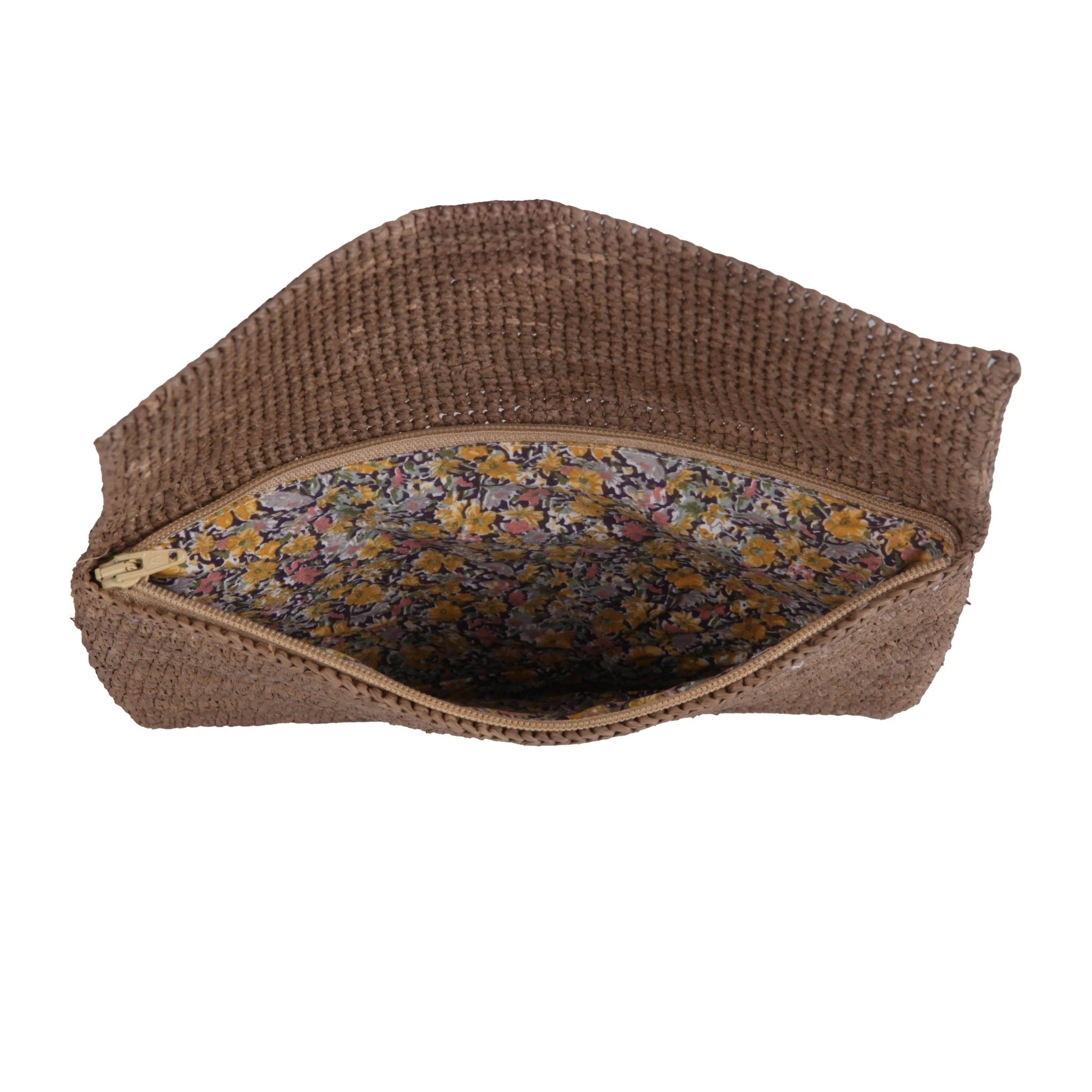 Bolsa plana em rafia LUNA - Madelana A Janela