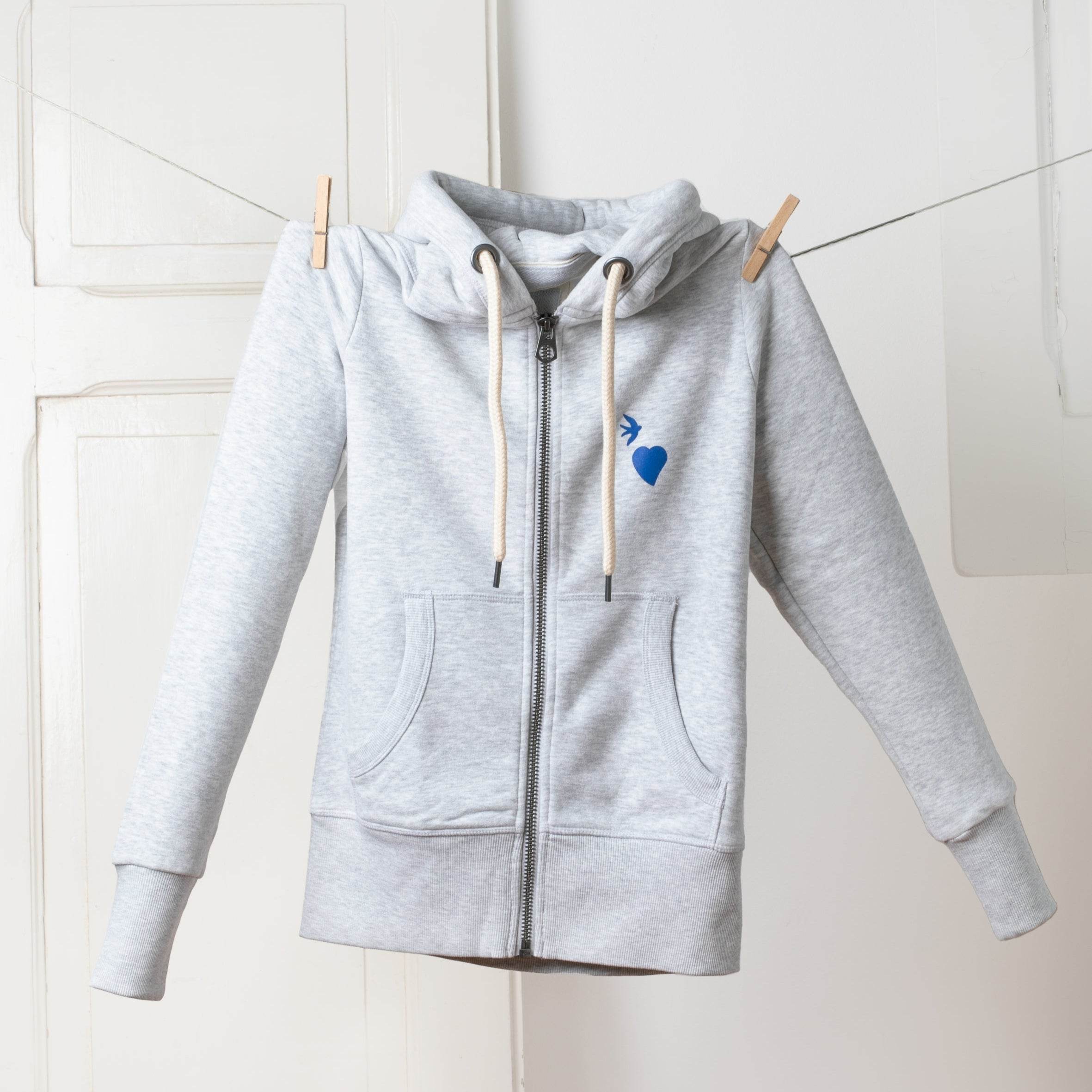 Sweat-shirt com fecho Cidade Da Luz – 100% algodão - Madelana A Janela
