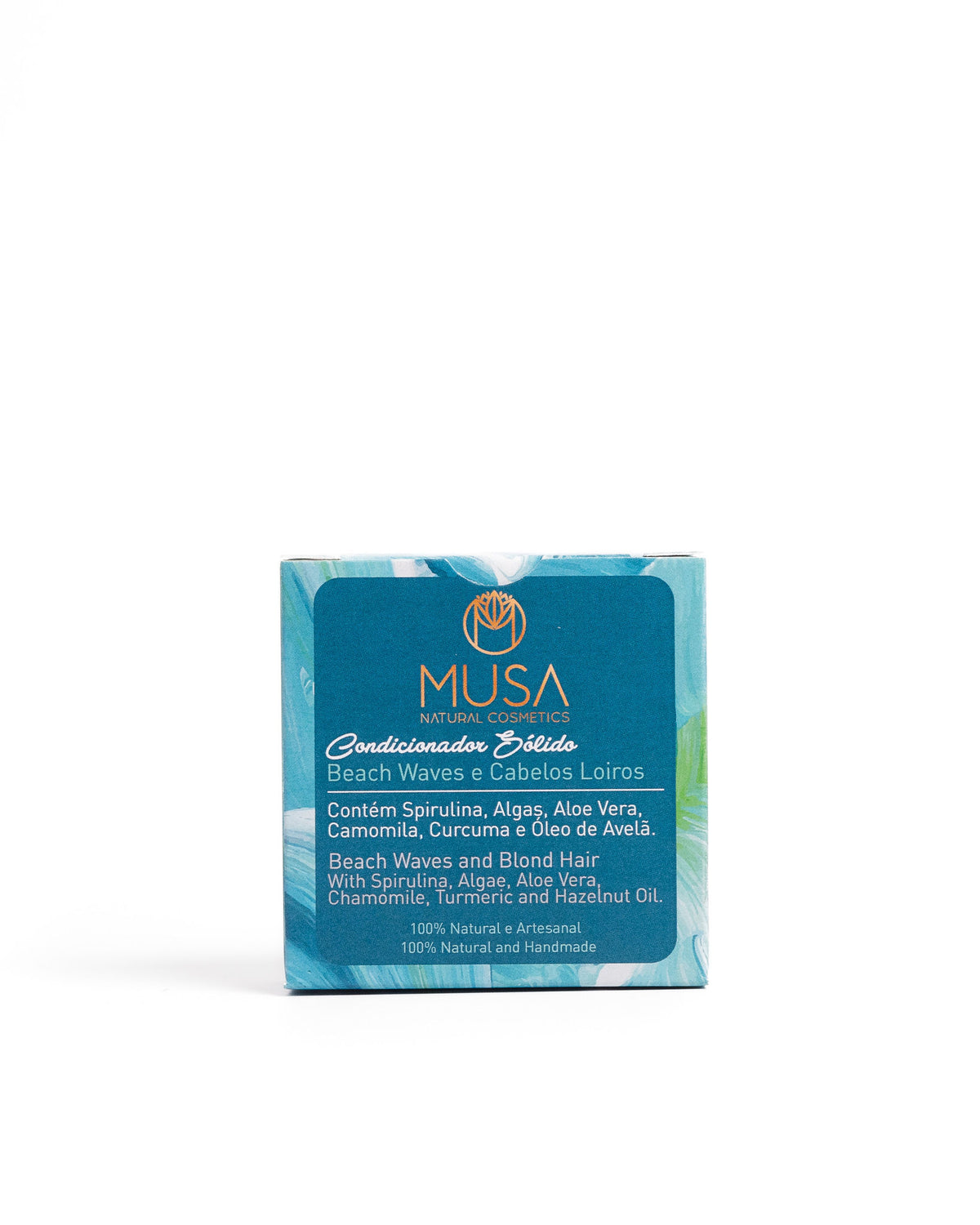 Condicionador Sólido Beach Waves e Cabelos Loiros — Spirulina e Camomila | MUSA