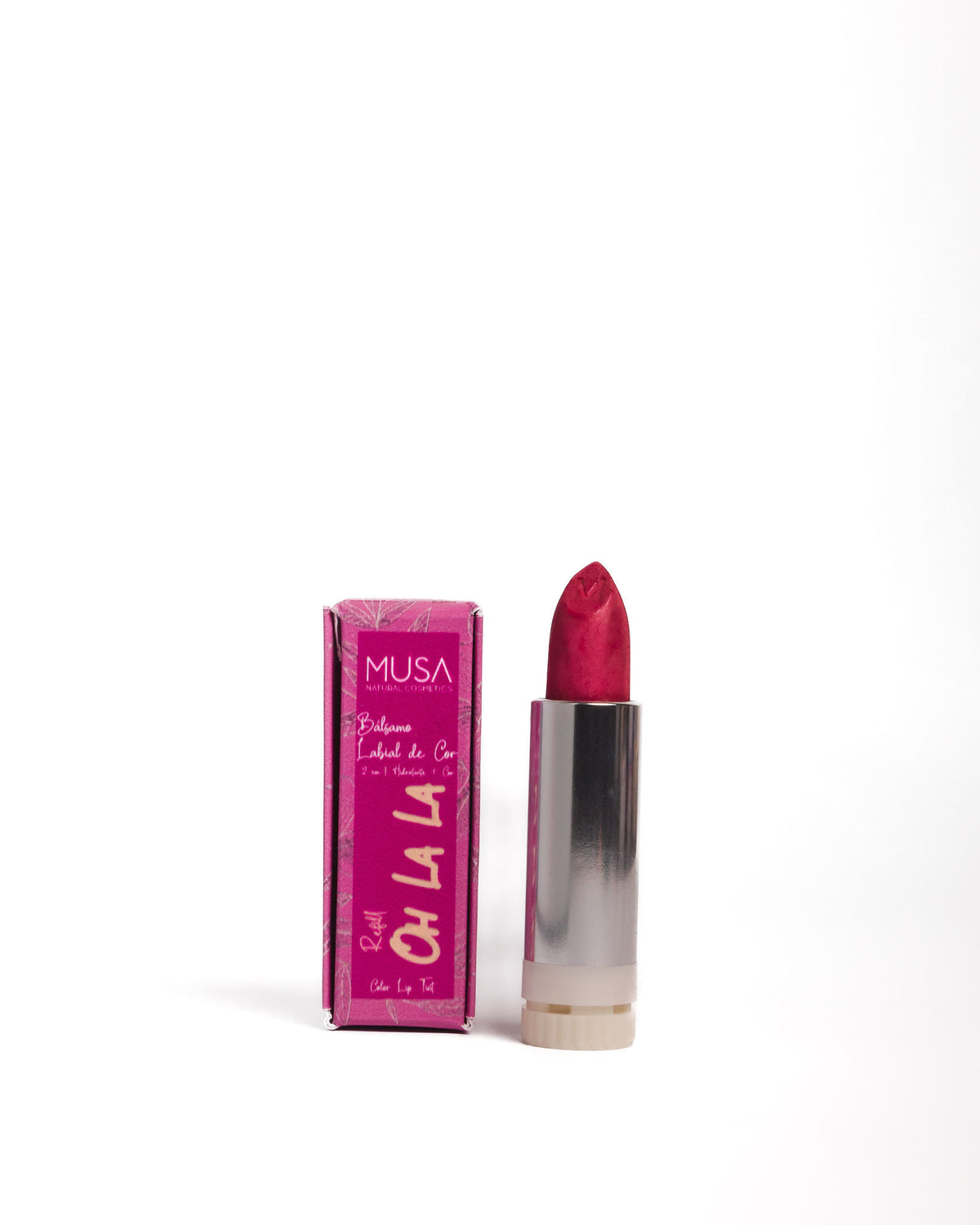 Bálsamo Labial de Cor 2 em 1 — Hidratante + Cor | Recarregável | MUSA