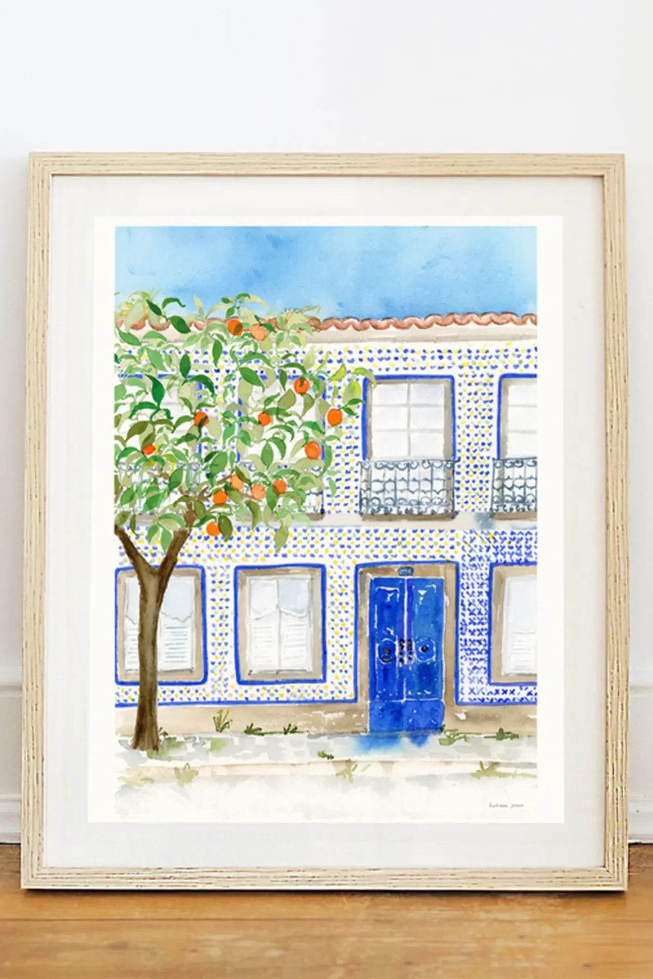 Pósteres em Aquarela As Coloridas - Madelana A Janela