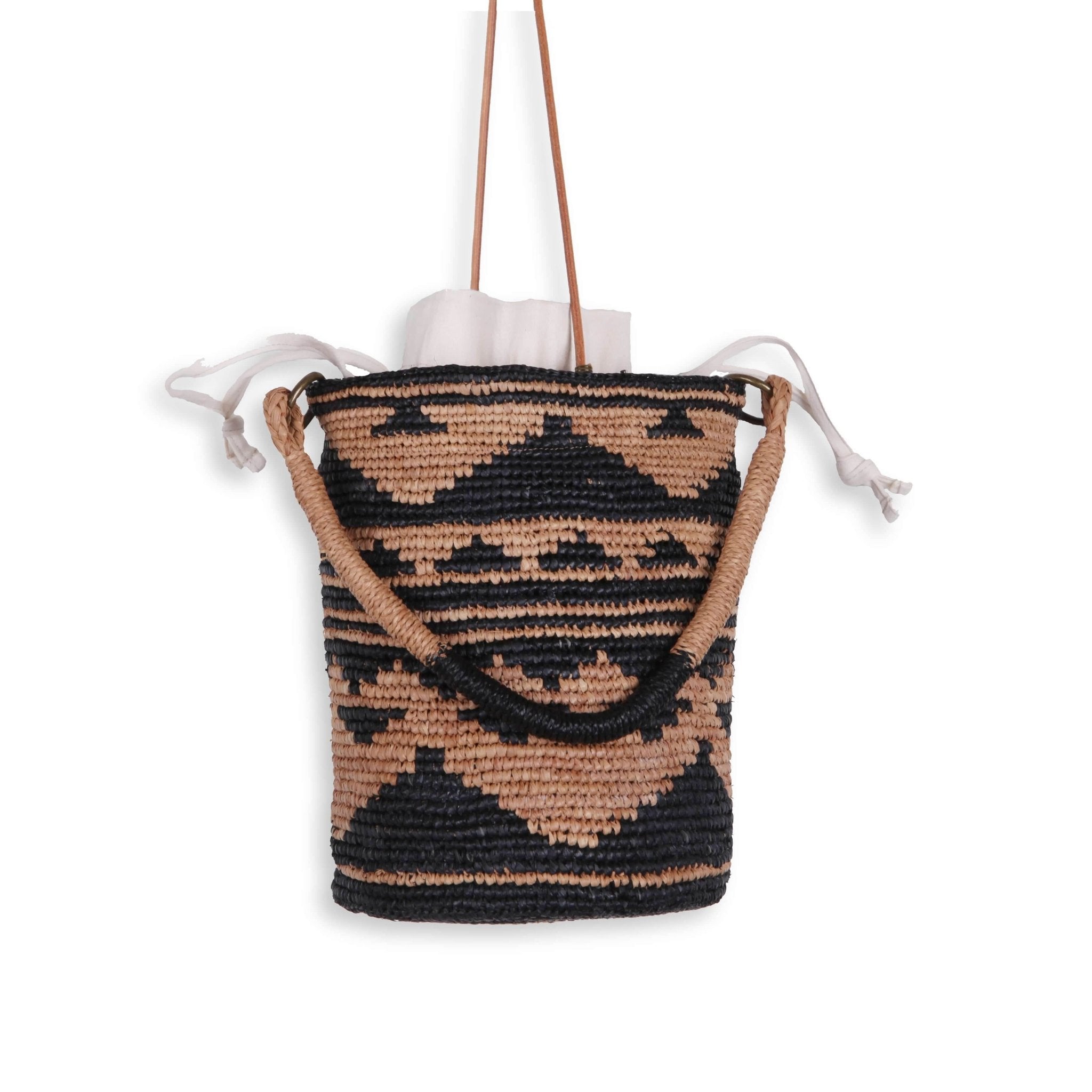 Bolsa redonda em rafia NOEMIA - Madelana A Janela
