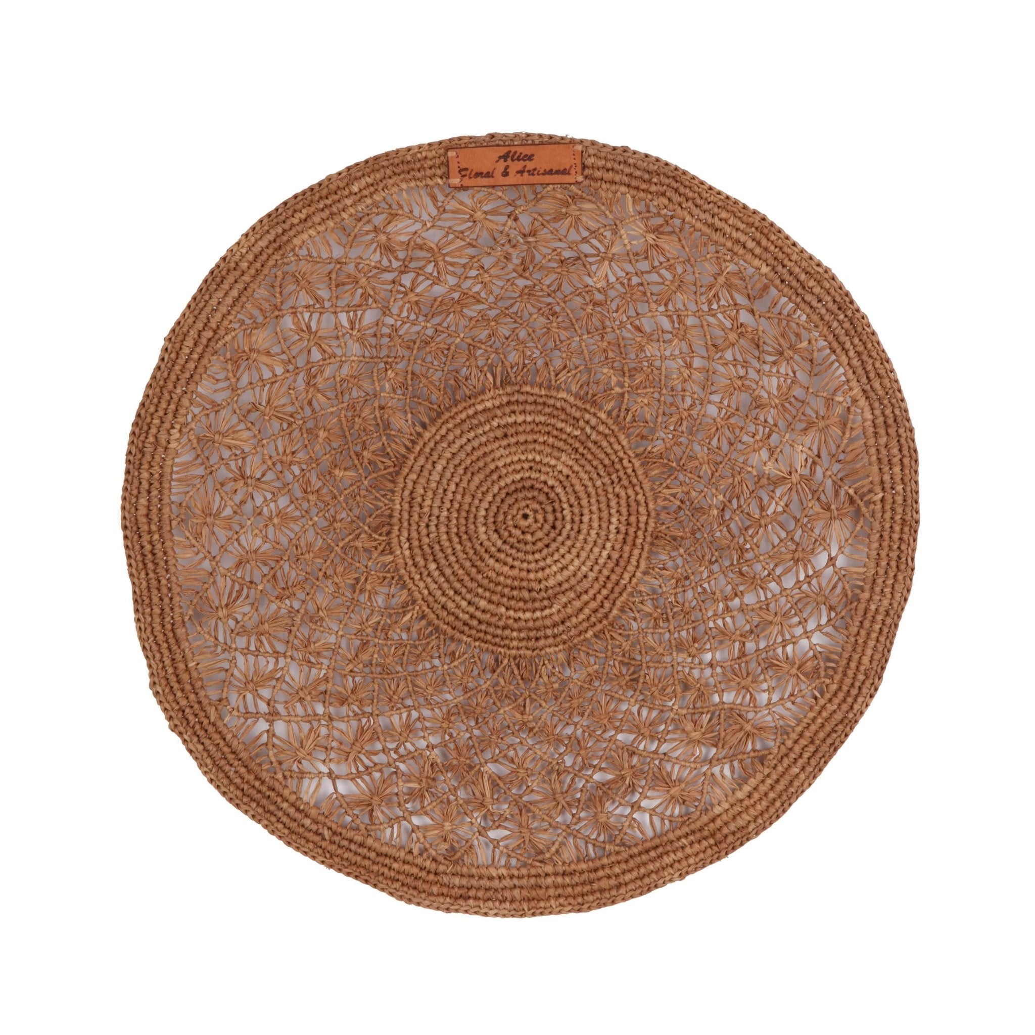 Set de table "Alice" – Raphia naturel au motif ajouré