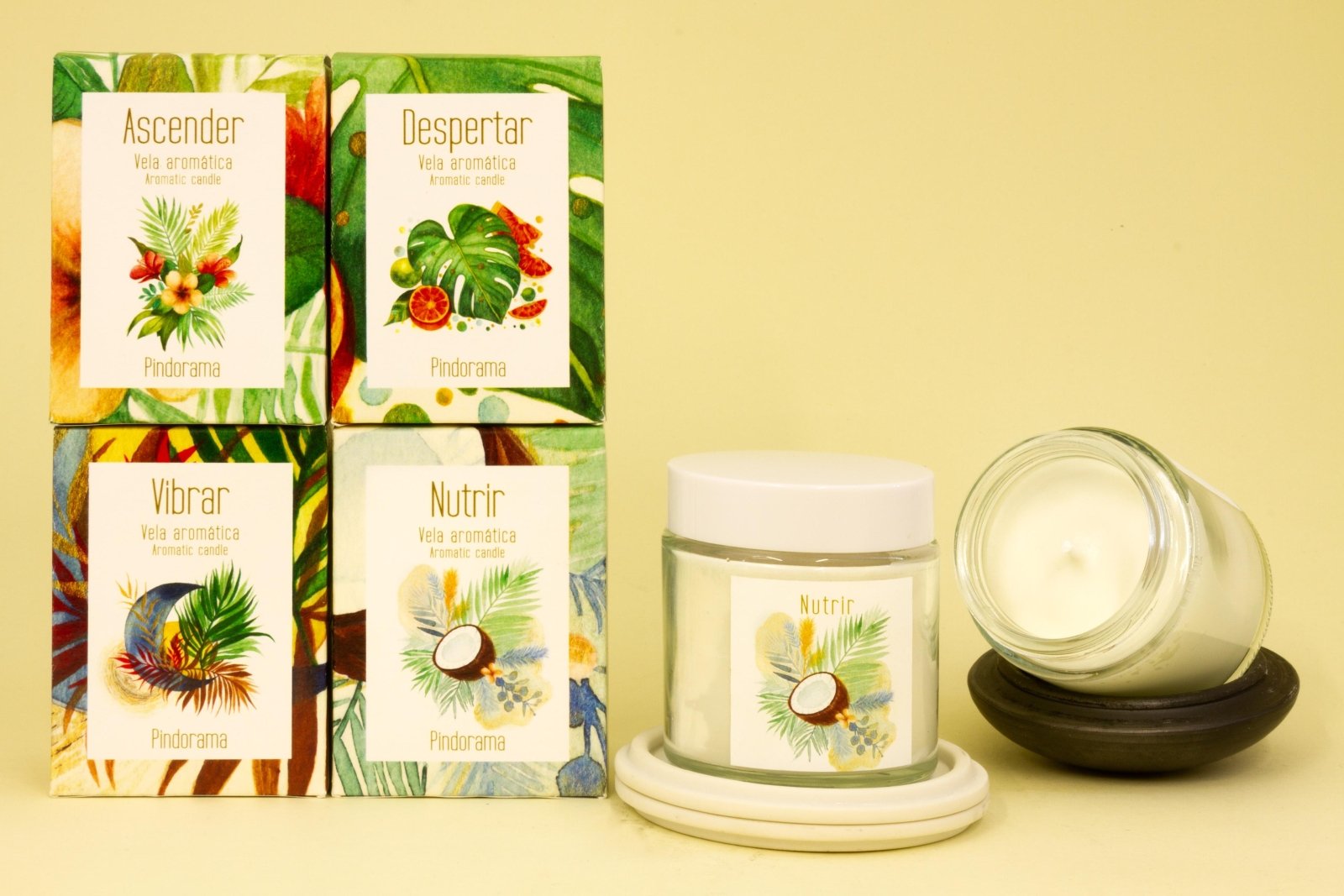 Velas aromáticas Pindorama - 19h | 90g - Madelana A Janela