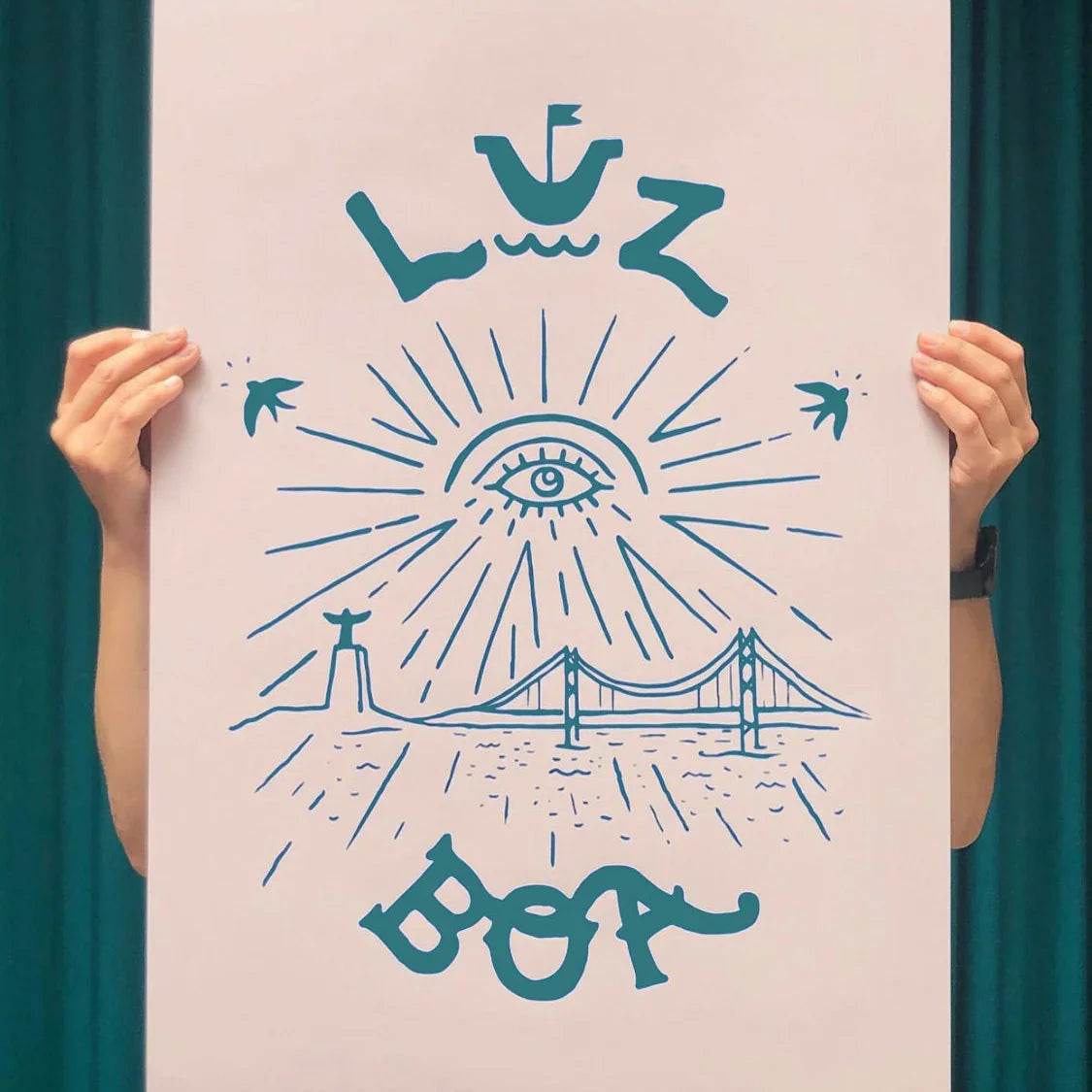 Serigrafia Luz Boa - Madelana A Janela